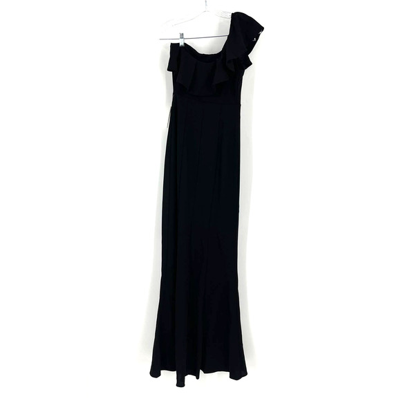 Show Me Your MuMu Florentine Maxi Dress Black Stretch XS NWT - Picture 2 of 10